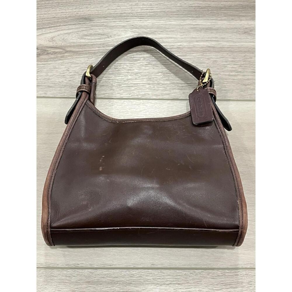 Vintage Old Coach 4106 Vintage Bag Hand Bag Brown Leather